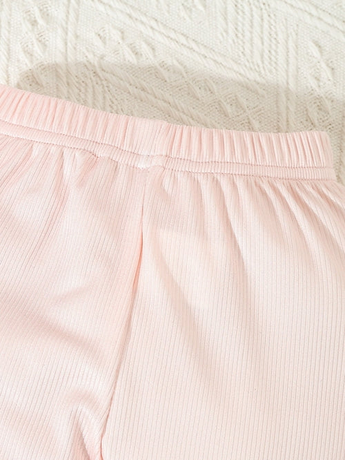 Set 3 Pièces Bébé — Haut, Pantalon & Bonnet — SnugBuds™
