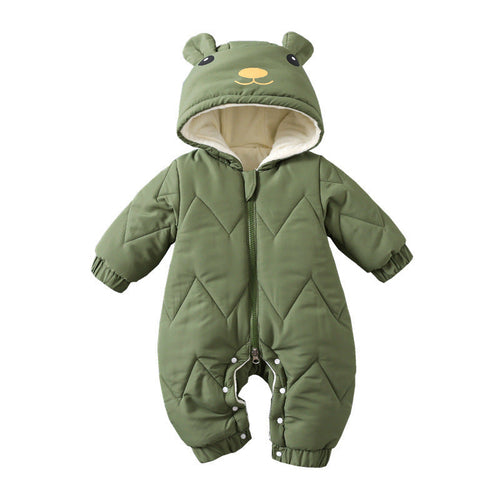 Combinaison Hiver Rembourrée avec Bonnet — FrostNest™