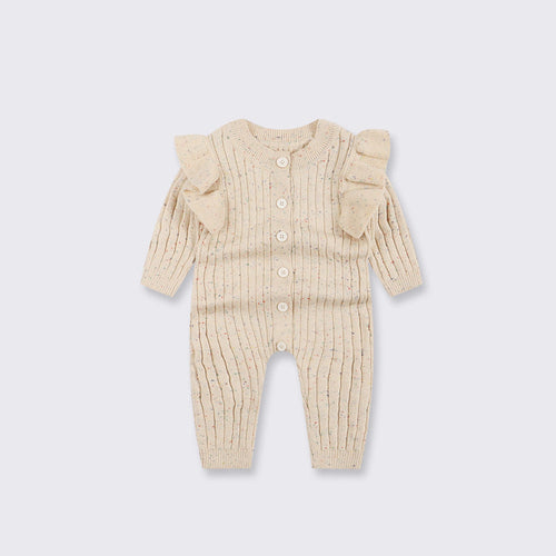 Barboteuse Automne en Coton Tricoté — KnitNest™