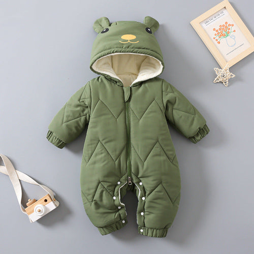 Combinaison Hiver Rembourrée avec Bonnet — FrostNest™