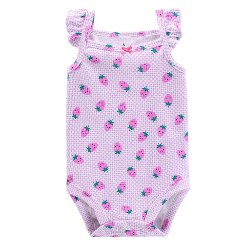 Set 5 Barboteuses Été en Coton Fille — TinyJoy™