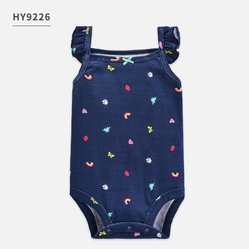 Set 5 Barboteuses Été en Coton Fille — TinyJoy™