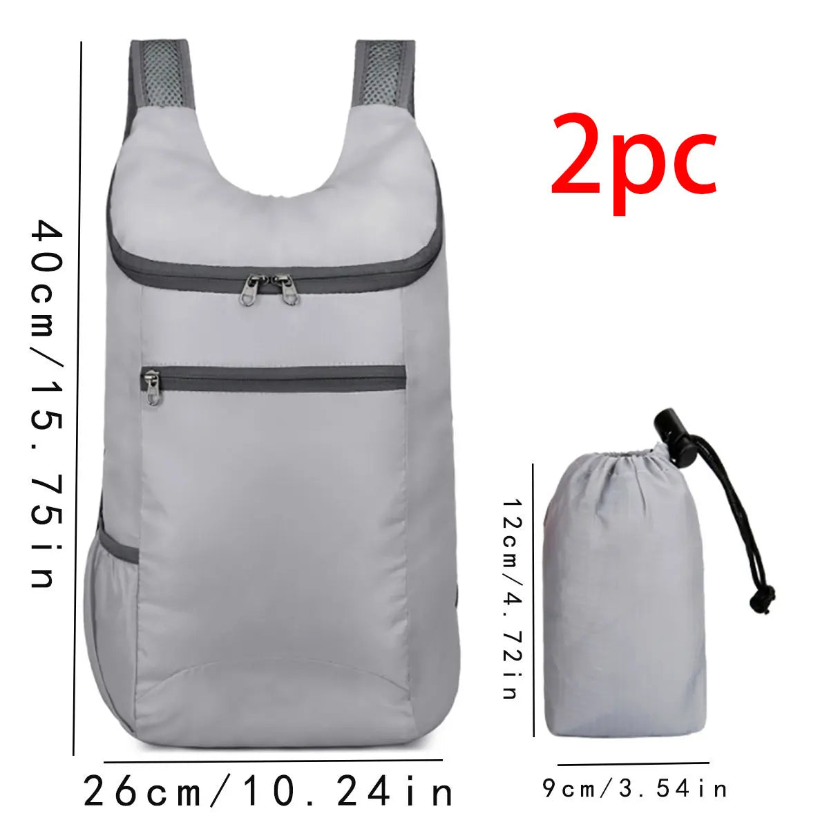 Sac de voyage de week-end 1 pièce, sac à dos léger pliable, imperméable et résistant aux déchirures, sac à dos d'affaires de voyage de grande capacité, sport