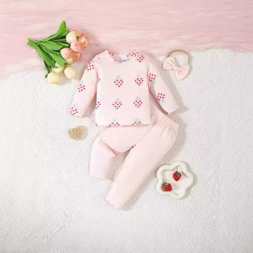 Set 3 Pièces Bébé — Haut, Pantalon & Bonnet — SnugBuds™