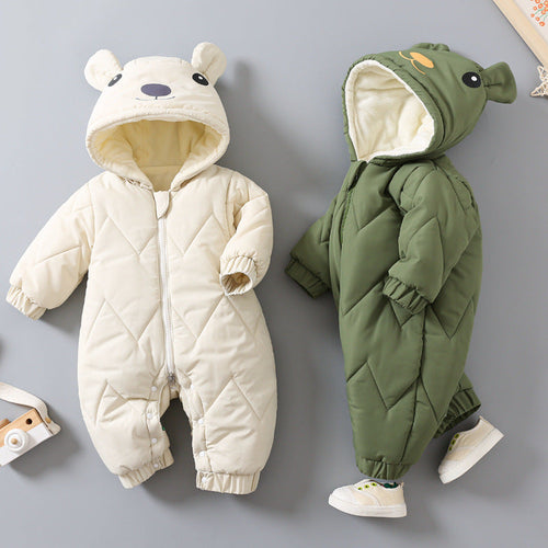 Combinaison Hiver Rembourrée avec Bonnet — FrostNest™