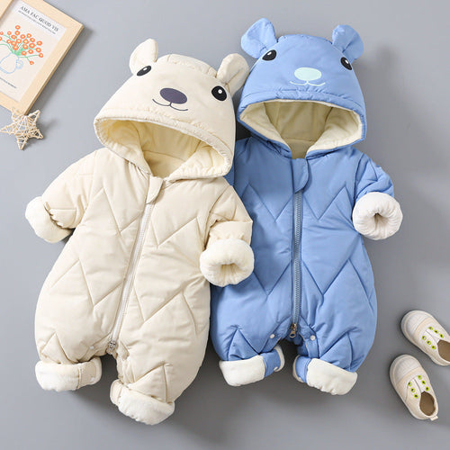 Combinaison Hiver Rembourrée avec Bonnet — FrostNest™