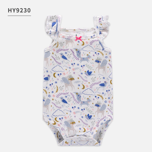 Set 5 Barboteuses Été en Coton Fille — TinyJoy™