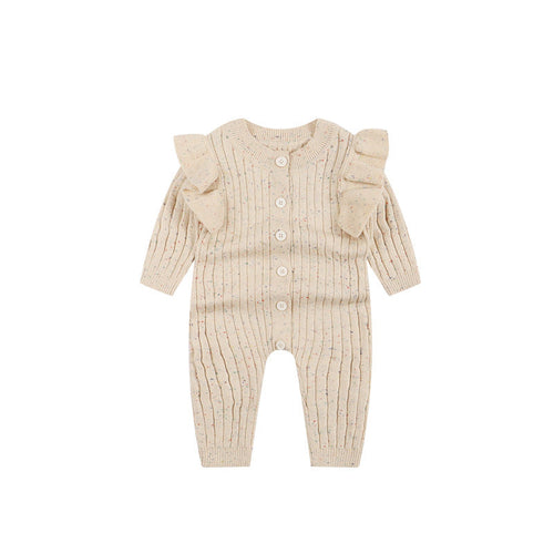 Barboteuse Automne en Coton Tricoté — KnitNest™