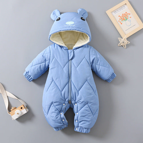 Combinaison Hiver Rembourrée avec Bonnet — FrostNest™