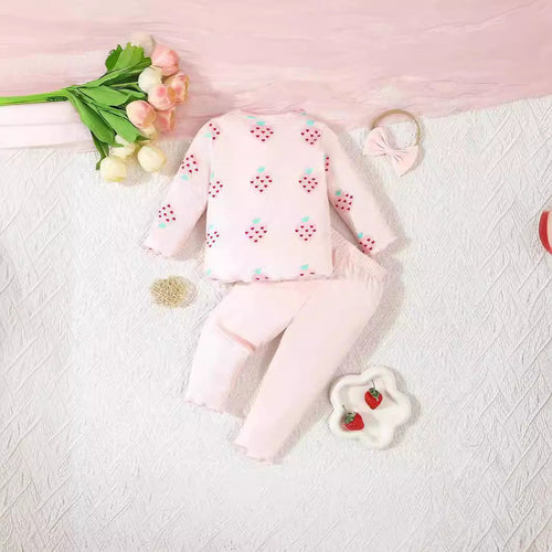 Set 3 Pièces Bébé — Haut, Pantalon & Bonnet — SnugBuds™
